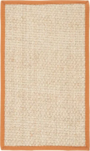 Miniatura 62 de Safavieh Natural Fiber NF114P - Alfombra redonda de hierba marina, tejido de canasta, con borde, de 244 cm, color gris Natural/ gris