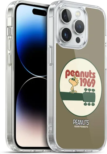 Miniatura 35 de Head Case Designs Funda de gel Woodstock 50th con licencia oficial de Peanuts Snoopy Guitar 1969 [protección de grado militar] compatible con Apple