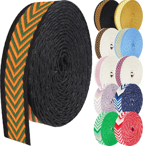 Miniatura 35 de 1.5 pulgadas Correa de nailon con patrón, correas de cinturón de nailon, correas para bolso, correas para mochila, cinturón de nailon