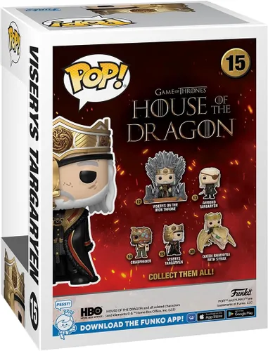 Miniatura 3 de Funko POP! TV: House of The Dragon - Masked King Viserys Targaryen - 1/6 probabilidades para variante de persecución rara - Figura de vinilo