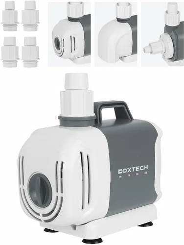 Miniatura 9 de Boxtech Bomba de fuente 396 GPH – Bomba de agua sumergible de 25 W, bomba de cascada de estanque de elevación de 6.56 pies, bomba de agua