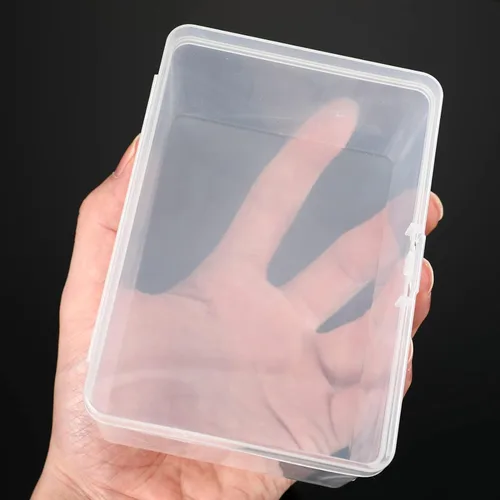 Miniatura 2 de Vicenpal Cajas de cartas de juego a presión cerradas de plástico transparente, cajas de almacenamiento de cartas coleccionables compatibles con MTG