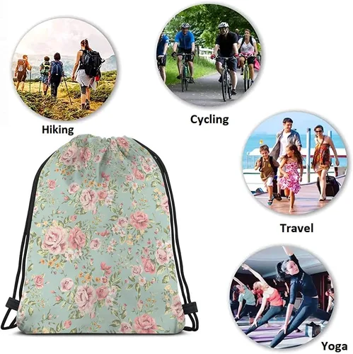 Miniatura 7 de Beabes No Drama Llama Cordón Bolsas Mochila Bolsa Gimnasio Saco Bolsa con Cordón, Multi-a36, Mochilas de viaje