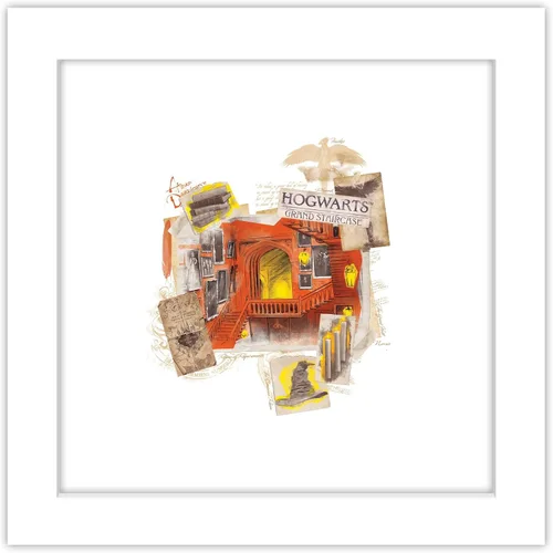 Miniatura 10 de Trends International Gallery Pops Harry Potter - Póster de pared de Hogwarts Grand Staircase, 12 x 12 pulgadas, versión enmarcada en negro Versión