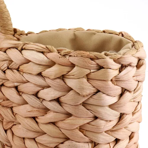 Miniatura 8 de EROUGE - Bolsa de paja tejida a mano con asa redonda para verano, estilo retro, para la playa, tejida