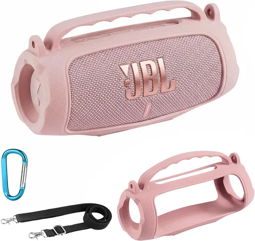 Miniatura 13 de Funda de silicona compatible con altavoz Bluetooth portátil impermeable JBL Charge 5 (azul)