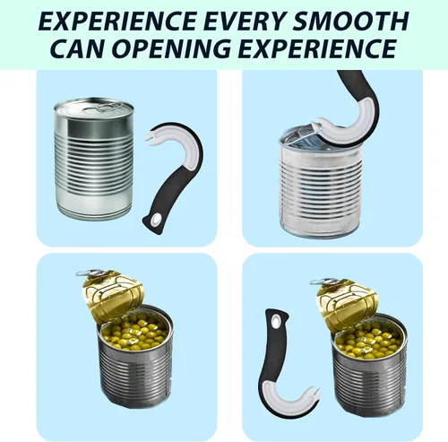 Miniatura 5 de Abrelatas de anillo fácil de abrir, extractor de pestañas superiores, herramienta simple para pestañas de soda, levantador de tapa, lata, ideal