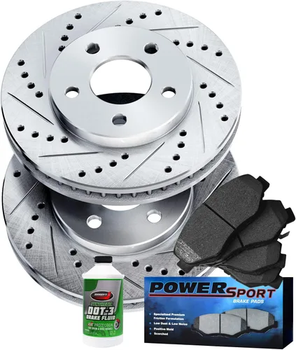 Miniatura 23 de BRAKELABS POWERSPORT Kit de frenos traseros y rotores Pastillas de freno traseras Rotores y pastillas de freno, pastillas y rotores de freno