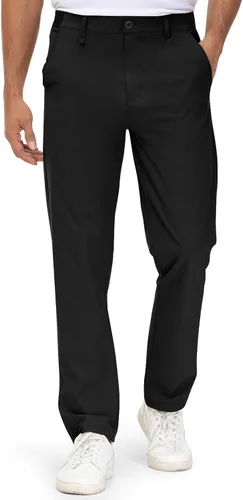 Miniatura 3 de TBMPOY Pantalones de golf elásticos para hombre, ligeros, de secado rápido, pantalones de trabajo casuales con 3 bolsillos