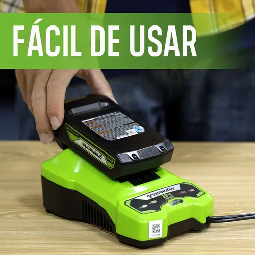 Miniatura 7 de Greenworks Inflador de neumáticos inalámbrico de 24 V (160 PSI) y cargador de batería