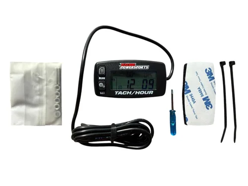 Miniatura 2 de RacingPowerSports Tacómetro Digital Retroiluminado Medidor de Horas ATV Barco Bicicleta UTV (Paquete de 2)