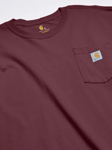 Miniatura 3 de Carhartt - Camiseta de ajuste holgado resistente de manga larga con bolsillo para hombre
