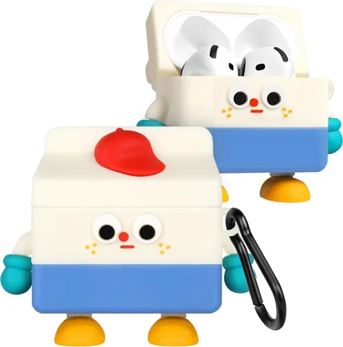 Miniatura 18 de Boaretiu - Funda para AirPods Pro/Pro de 2ª generación, lindo KawaiiBanana con llavero para AirPods Pro y Pro 2, divertida funda 3D de silicona