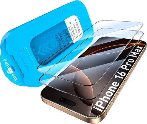 Miniatura 31 de KUZOOM Paquete de 2 protectores de pantalla HD para iPhone 17/16 Pro [6.3 pulgadas], alta definición claridad 9H+ vidrio templado, película