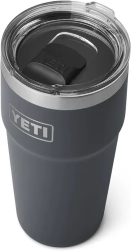 Miniatura 34 de YETI Rambler - Vaso apilable de 20 onzas, acero inoxidable, aislado al vacío con tapa MagSlider Verde mar