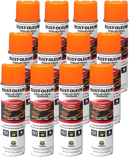 Miniatura 3 de Rust-Oleum 203023 Industrial Choice - Pintura en aerosol para marcado a base de disolvente invertido, 17 onzas, verde fluorescente