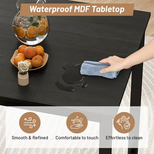 Miniatura 5 de Zevemomo Juego de mesa de comedor de 5 piezas, juego de mesa de bar para 4, mesa de cocina y sillas, mesa alta de altura de mostrador con 4