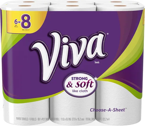 Miniatura 9 de Toallas de papel Viva, ofrece tamaño-A-, rollo común total de 6