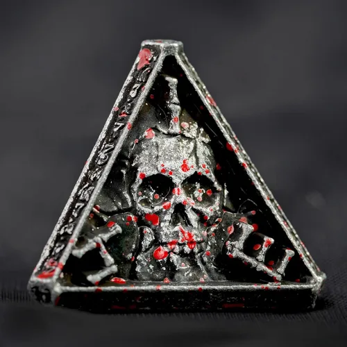 Miniatura 13 de DND - Juego de dados de metal D&D poliédricos con caja de regalo, caja de metal, juego de dados DND, dados poliédricos para Calabozos y Dragones