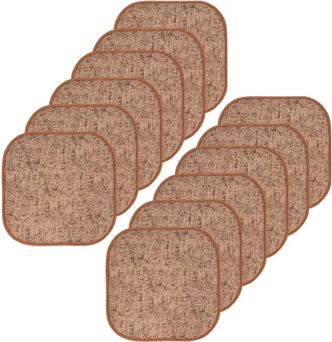 Miniatura 151 de Sweet Home Collection Cojines de espuma viscoelástica para silla, antideslizantes, diseño de panal de abeja, 16 x 16 pulgadas, paquete de 2