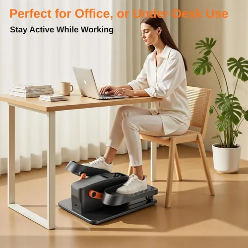 Miniatura 4 de Under Desk Elliptical Machine, Electric Elliptical Leg Exerciser While Sitting for Seniors As Seen on TV, Quiet Portable Seated Pedal Exerciser for