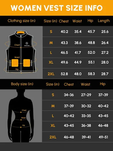 Miniatura 6 de Bodychum Heated Vest Women With Battery Pack Included Lightweight Rechargeable Electric Heating Vest