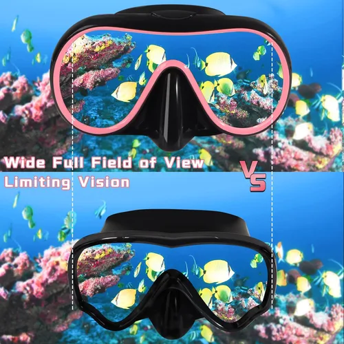 Miniatura 3 de Keary Gafas de natación para adultos con cubierta para la nariz, gafas de natación para hombres, mujeres, jóvenes, buceo, piscina, gafas de agua