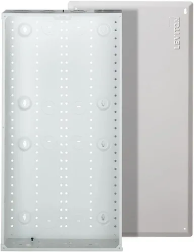 Leviton SMC 47605-28W - Caja estructurada para medios con tapa, 28 pulgadas, color blanco
