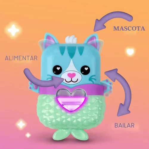 Miniatura 3 de Nano-MALS Pawtricia The Blue Kitty, gato electrónico, más de 70 respuestas, relleno de cesta de Pascua, juguetes interactivos para niñas y niños a