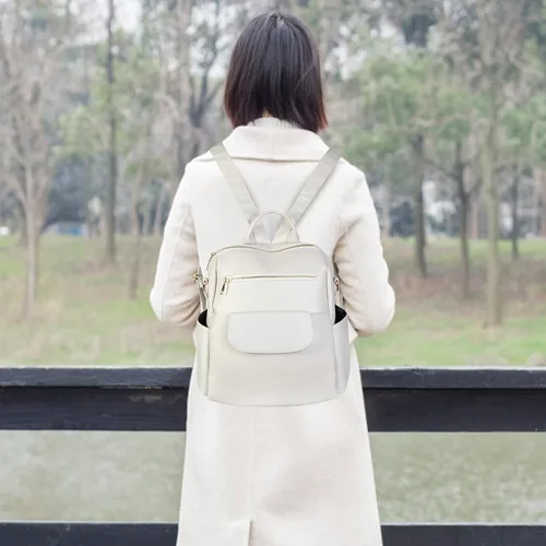 Miniatura 2 de Mochila de moda para mujer, impermeable, bolsa de viaje, bolsa de hombro convertible para mujer