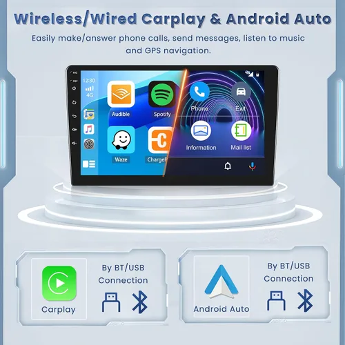 Miniatura 3 de Roinvou [2G+64G] para Subaru Forester Impreza WRX STI 2008 2009 2010 2011 2012 Radio de coche con Carplay inalámbrico/Android Auto, 9 pulgadas
