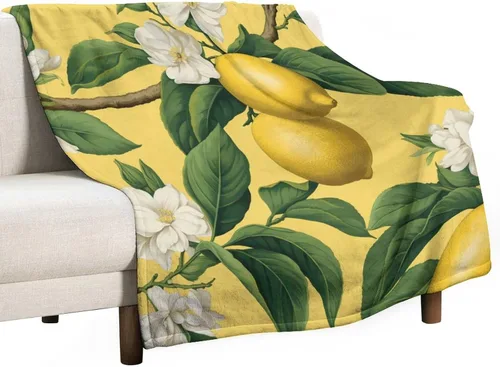 Miniatura 40 de Manta de vellón con estampado botánico de flores de terracota y primavera, manta de franela para el hogar, cama, sofá para niños y adultos, 70 x 80