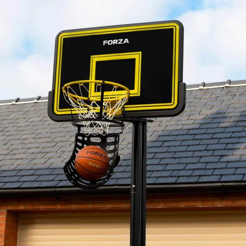FORZA Retorno de tiro de baloncesto | Sistema de retorno de bola de 180° para ejercicios de tiro rápidos - Fácil montaje de botón a presión -