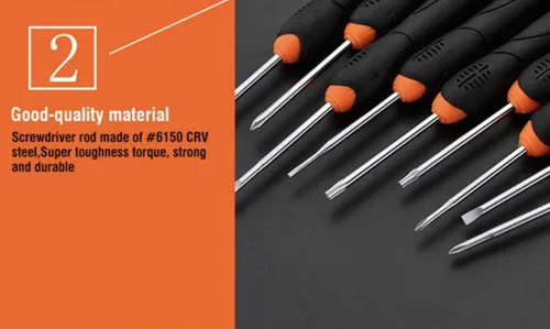 Miniatura 4 de Edward Tools Juego de destornilladores de precisión con estuche de almacenamiento, 9 destornilladores incluyendo plano, Phillips y Torx, juego