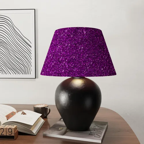 Miniatura 6 de CRE8TIVE Papel tapiz con purpurina gruesa de 8 x 80 pulgadas, para pegar y pelar, borde de papel tapiz morado texturizado extraíble, lentejuelas
