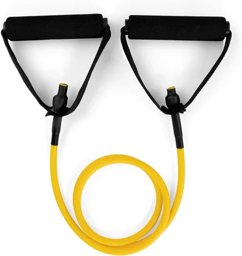 Miniatura 2 de Champion Sports Bandas de tubo de resistencia para hombres y mujeres, extra ligeras a súper resistentes - Banda de fitness duradera para Amarillo