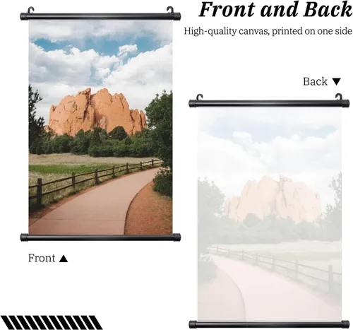 Miniatura 5 de Pósteres colgantes personalizados para pared, añade tu propio texto personalizado, imagen de texto personalizado, pintura de pergamino colgante