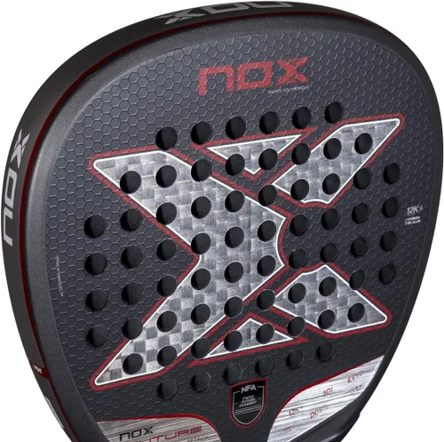 Miniatura 5 de Pala de pádel Future Attack 12K Alum NFA Edition Pala de Padel en forma de diamante Cara de carbono de alumbre de 12 quilates, núcleo EV50