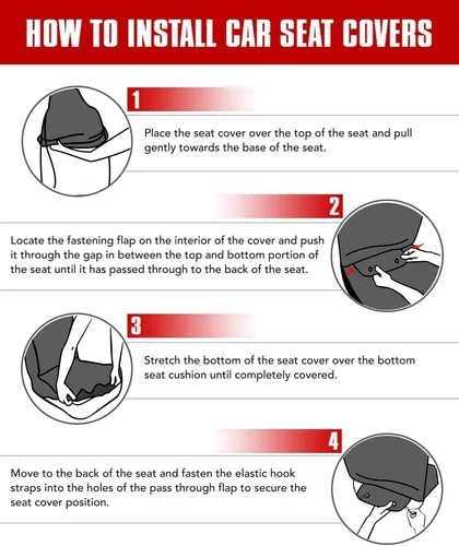 Miniatura 7 de Funda de asiento de coche rosa con estampado de vaca, suave, transpirable, para asiento delantero, asiento trasero, juego completo de 4