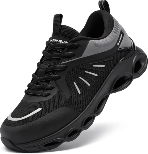 Miniatura 6 de LARNMERN Steel Toe Shoes for Men Lightwight Comfortable Snkeakers Breathable Indestructible Work Shoes