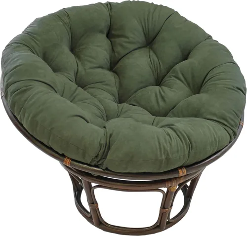 Miniatura 6 de Cojín de microgamuza para sillón papasan, color sólido, de Blazing Needles Vino tinto