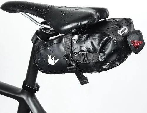 Miniatura 7 de Bolsa de sillín de bicicleta impermeable Bolsa de bicicleta debajo del asiento Bolsa impermeable de montaña de carretera Bolsa de asiento