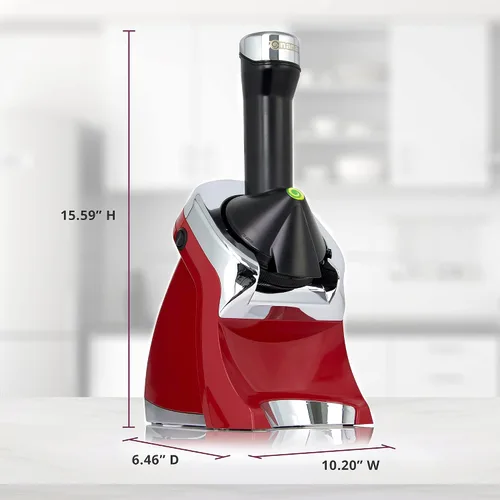 Miniatura 7 de Yonanas 988RD Deluxe - Máquina Vegana, Sin Lácteos, de Helado Suave de Frutas Congeladas, Incluye 75 Recetas, 200 W, Color Rojo