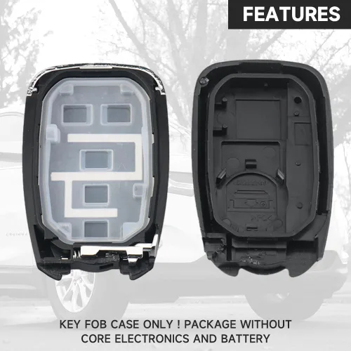 Miniatura 5 de Funda de repuesto para llavero con 5 botones y control remoto, compatible con Chevrolet Equinox 2018-2021 para Chevrolet Blazer 2019-2020 - Repuesto