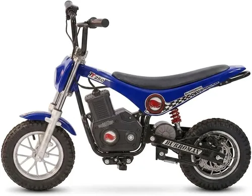 Miniatura 7 de Burromax TT250 Motocicleta de tierra eléctrica para niños, 250w 24v 7ah, 2 velocidades, hasta 14 mph, para ciclistas de hasta 150 lb, mini bicicleta