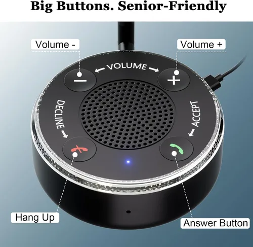 Miniatura 2 de PebblePulse Amplificador de timbre para teléfono celular, tono de llamada fuerte de 120 dB con alerta de flash LED, conexión automática Bluetooth