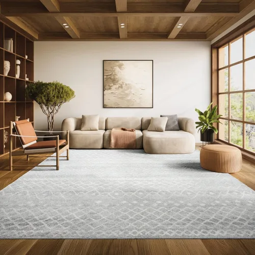 Miniatura 28 de SAFAVIEH Madison Collection - Alfombra decorativa de 2 x 3 pies, color marfil y carbón, diseño marroquí bohemio envejecido, no desprende pelusa