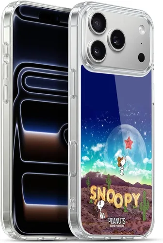 Miniatura 137 de Head Case Designs Funda de gel con licencia oficial de Peanuts Nebula Cactus Needles Snoopy Space Cowboy [protección de grado militar] compatible