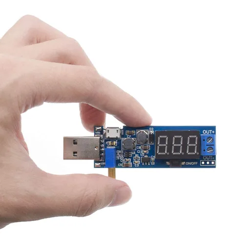 Miniatura 5 de 2 unids USB Buck Boost Convertidor ajustable Step Up Step Up Módulo de fuente de alimentación Regulador de voltaje DC-DC 5V a 3.3V 9V 12V 18V 24V