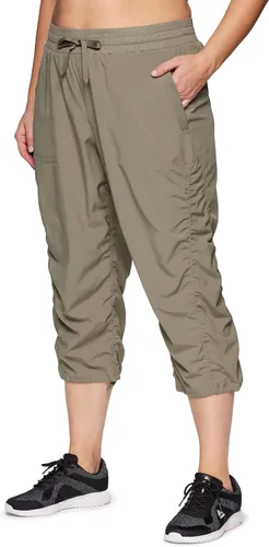 Miniatura 3 de RBX Pantalón capri tejido ligero con cordón para mujer, talla grande